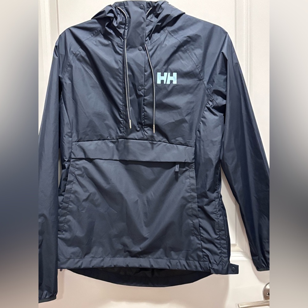 NWOT HELLY HANSEN LOKE PACKABLE ANORAK WOMEN'S jacket packable blue size S - Picture 2 of 16